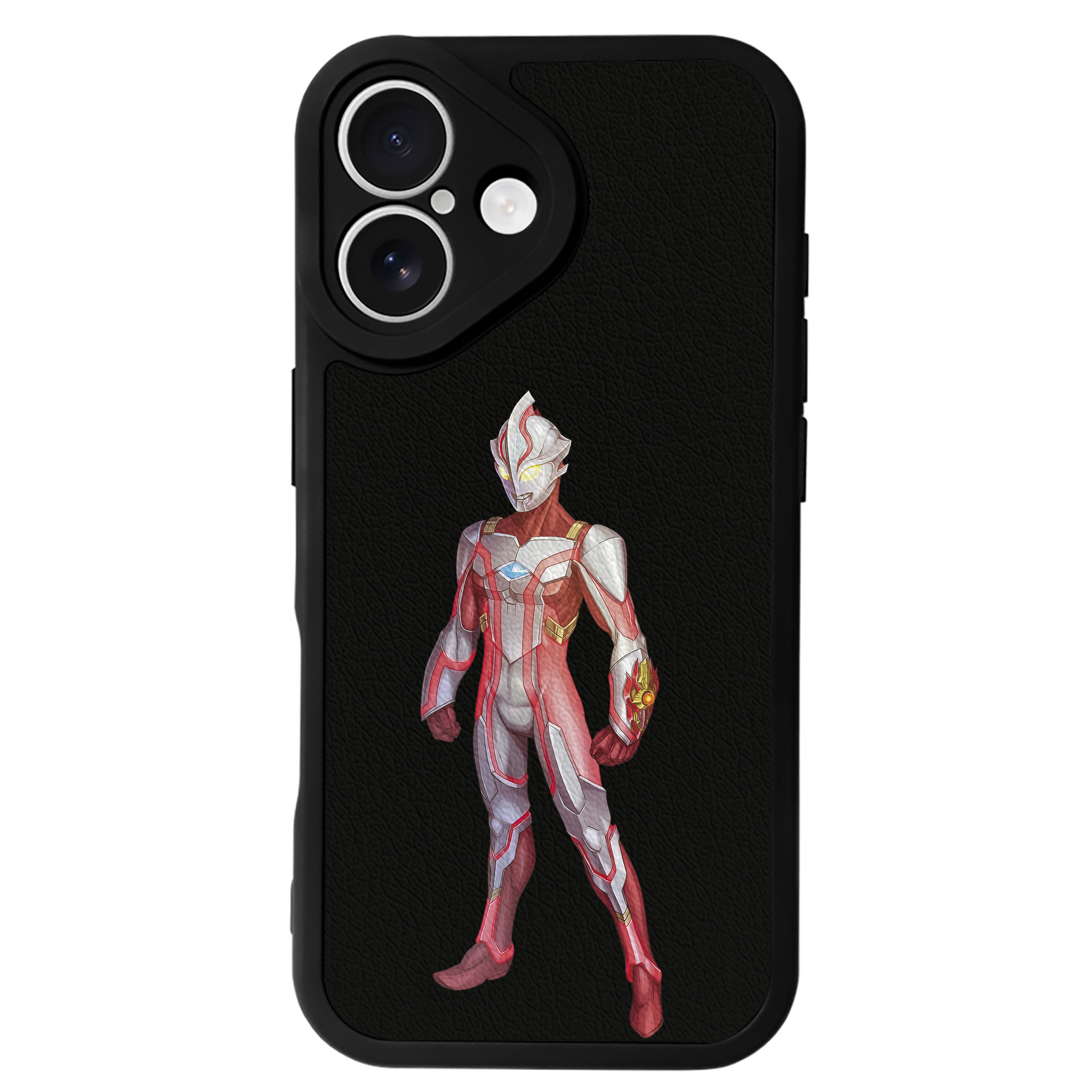 （画像用） ウルトラマン Ultraman 【iPhone 16シリーズ対応】シリコンスマホケース（レザー調） 材質：シリコン